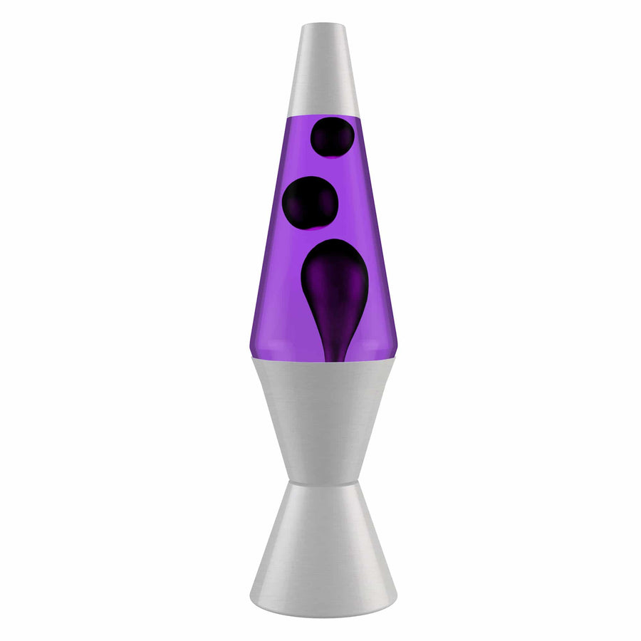 14.5'' LAVA LAMP - BLACK & PURPLE Drop 3-0032