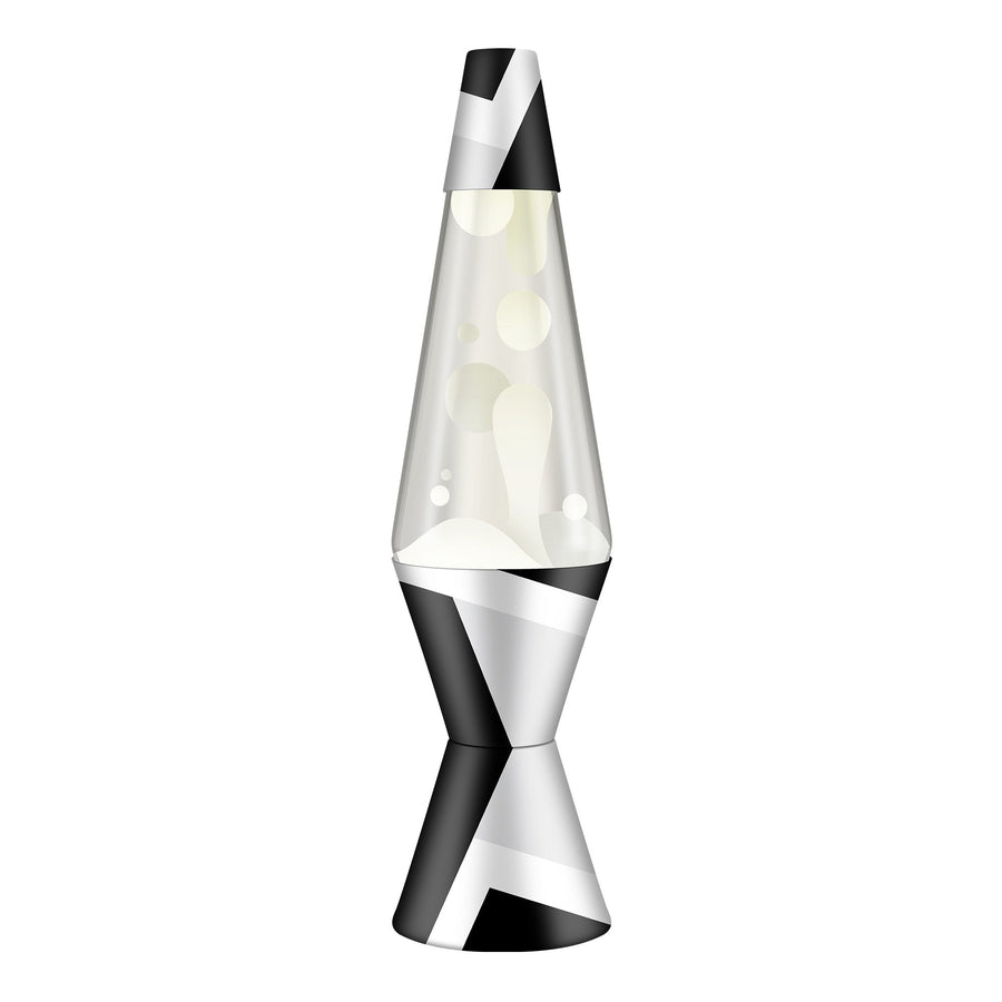 14.5" LAVA LAMP POLYGONAL WHITE TONE Studio 3-0023