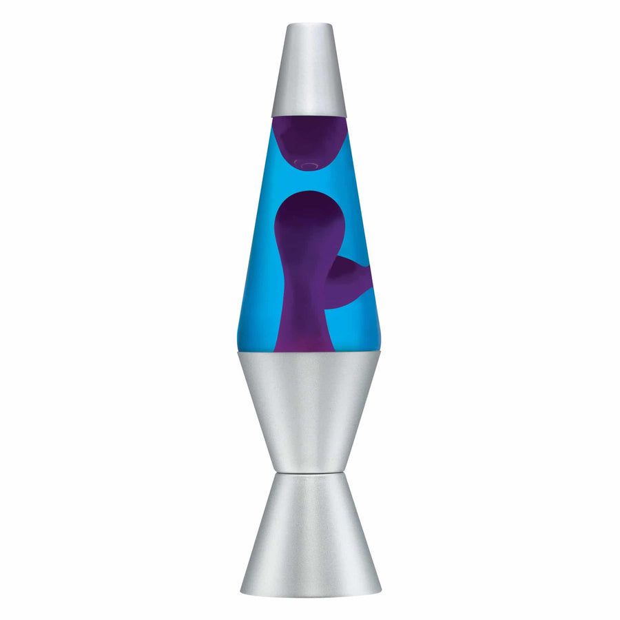 14.5" LAVA LAMP - PURPLE/BLUE/SILVER Drop 3-0022