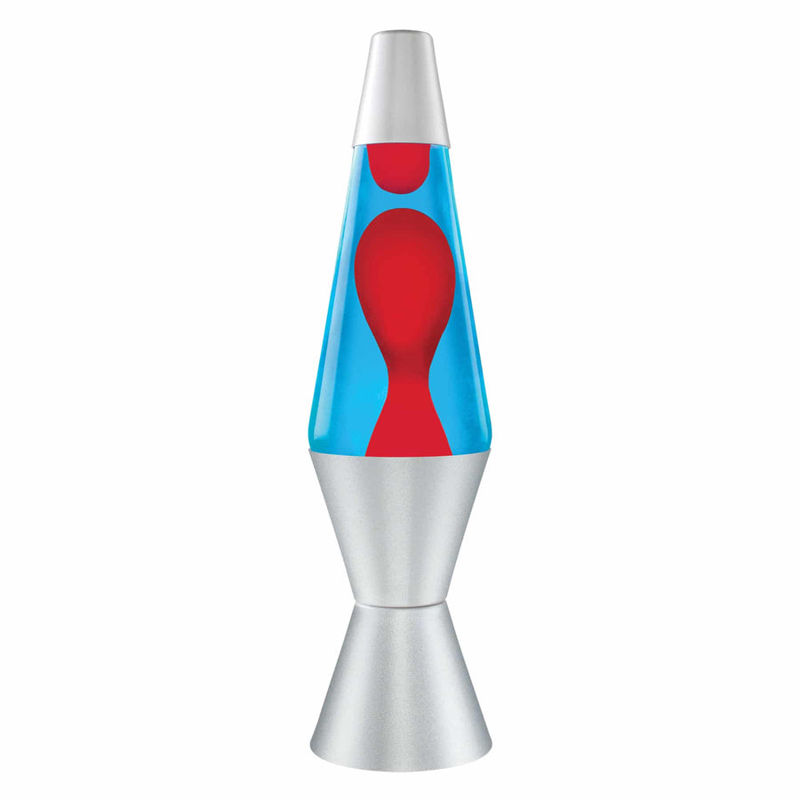14.5" LAVA LAMP - RED/BLUE/SILVER Edit 3-0019