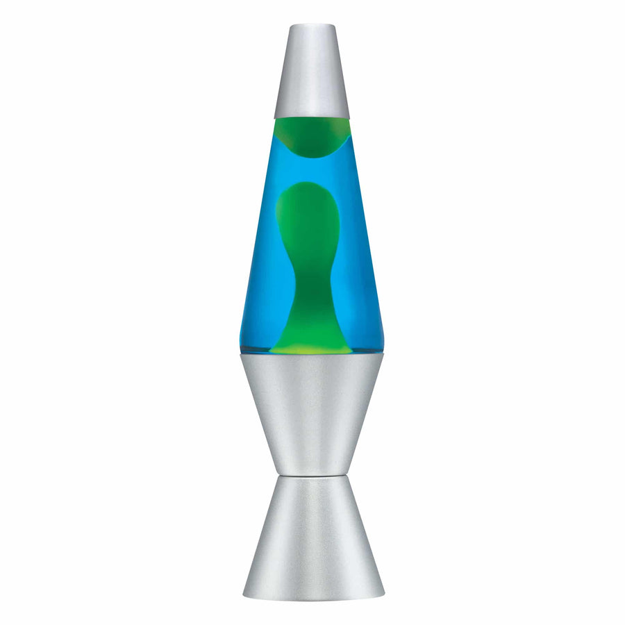 14.5" LAVA LAMP - YELLOW/BLUE/SILVER Blend 3-0017