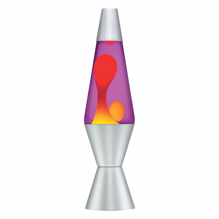 14.5" LAVA LAMP - YELLOW/PURPLE/SILVER Shift 3-0016