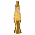 14.5" LAVA� Lamp Rainbow Glitter - rainbow glitter, clear liquid, gold base and cap