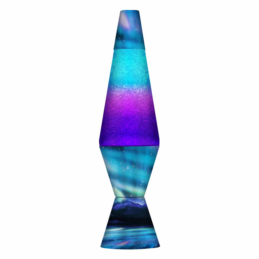 14.5" LAVA LAMP COLORMAX NORTHERN LIGHTS - GLITTER Edit 3-0029