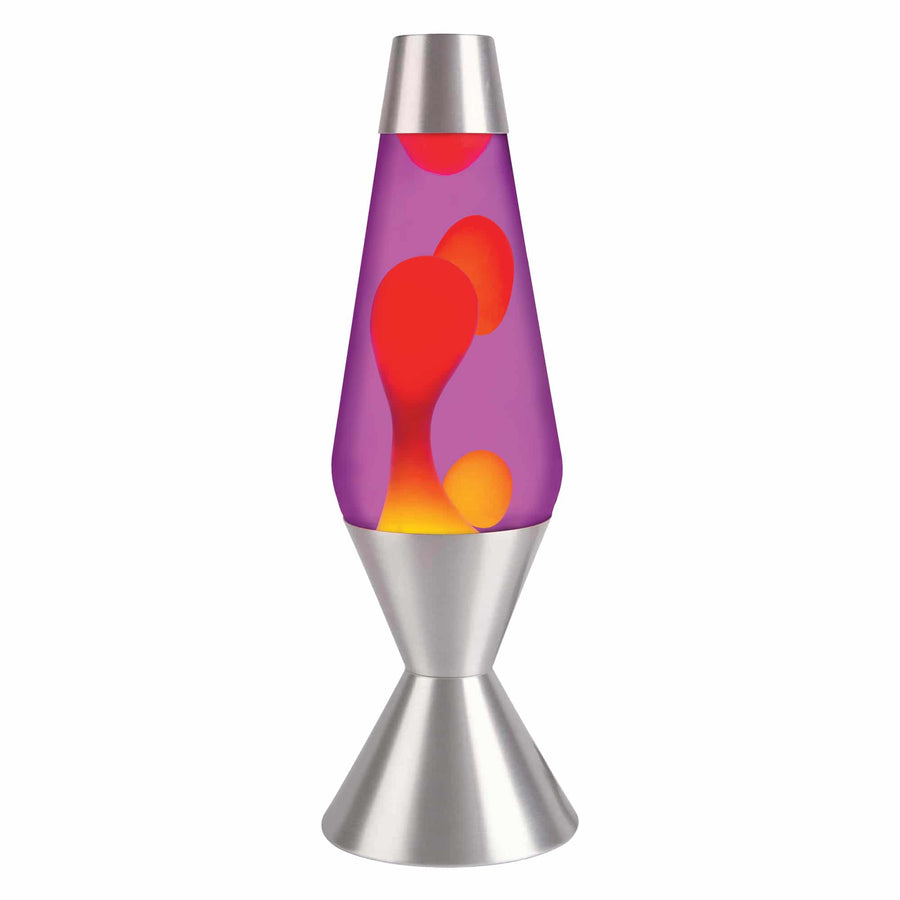 16.3" LAVA LAMP - YELLOW/PURPLE/SILVER Studio 3-0013