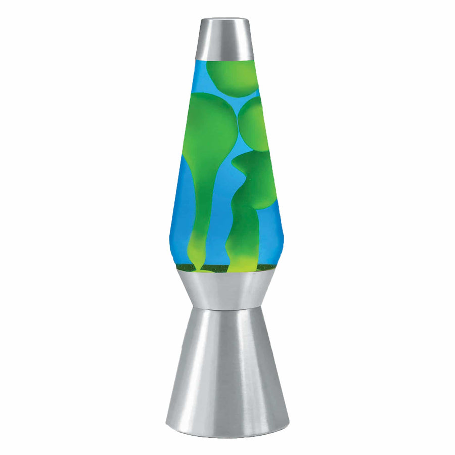27" LAVA LAMP GRANDE - YELLOW/BLUE/SILVER Series 3-0010
