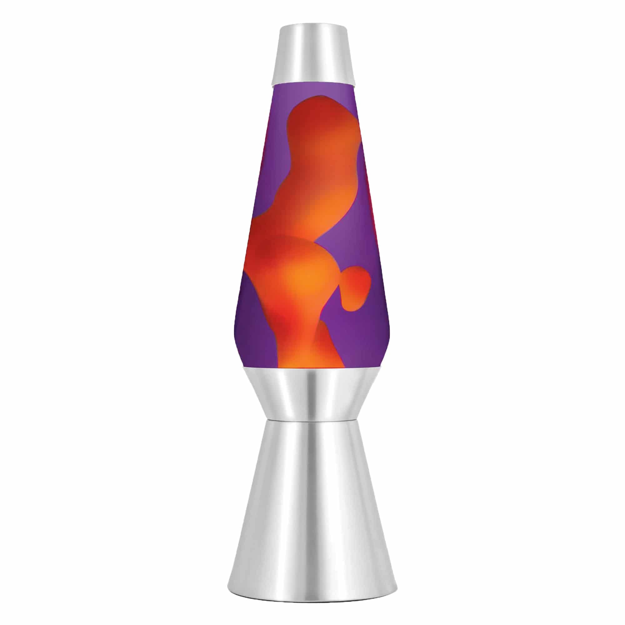 27" LAVA� Lamp Grande - yellow wax, purple liquid, silver base and cap
