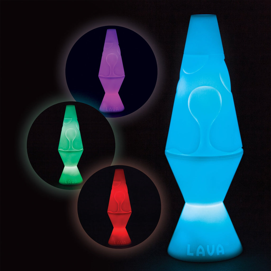 Led LAVA� Lamp - Rotating Colors: blue, purple, green, red